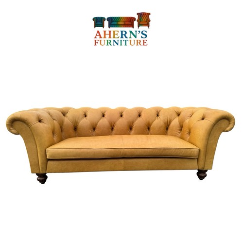 Large mustard leather wesley - mustard,