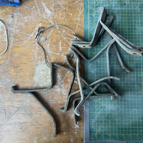 Telegraph pole step irons - pole,