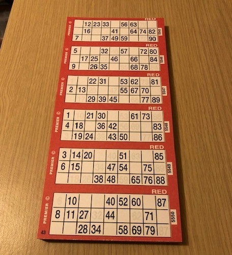 Bingo flyers tickets pad of - bingo,
