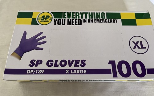 Box 100 disposable nitrile - of,