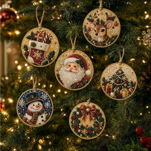 6pcs diy christmas diamond - 6pcs,
