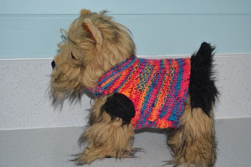 Hand knitted dog - xs,
