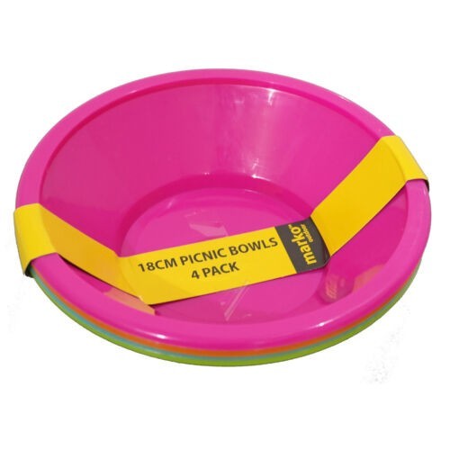 Plastic bowls multi colour - multi,