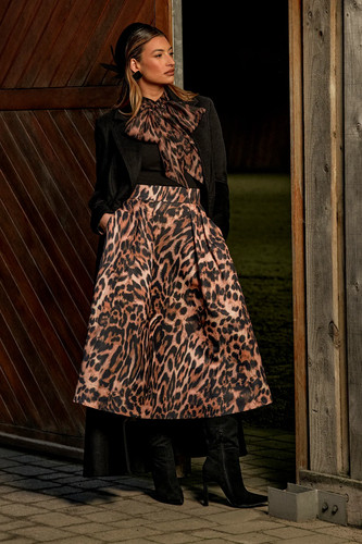 Coast animal midi skirt womens - coast,
