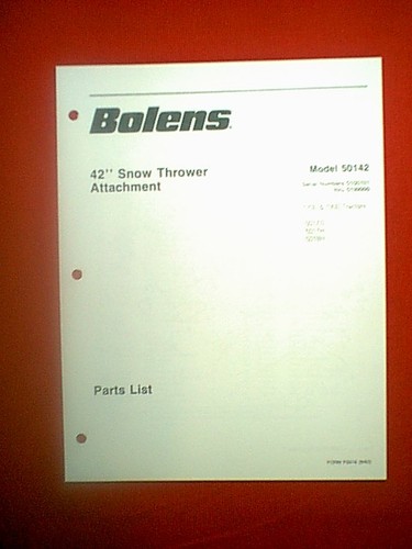Bolens tractor snowthrower - bolens,