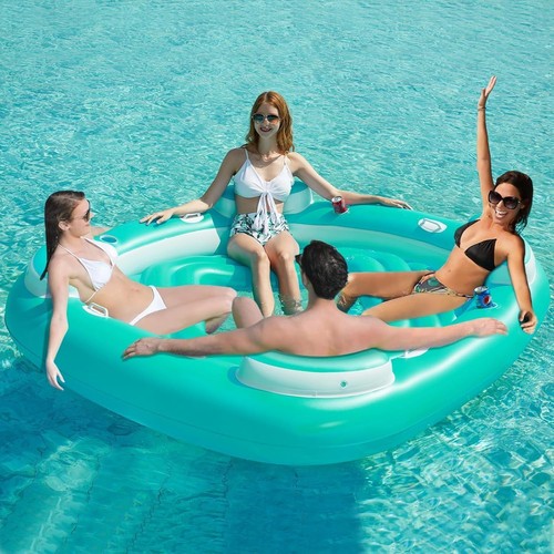 Floating island pool - pool, float