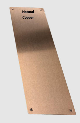 Copper door finger push - copper,