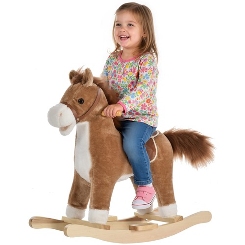 Homcom kids plush rocking - kids,