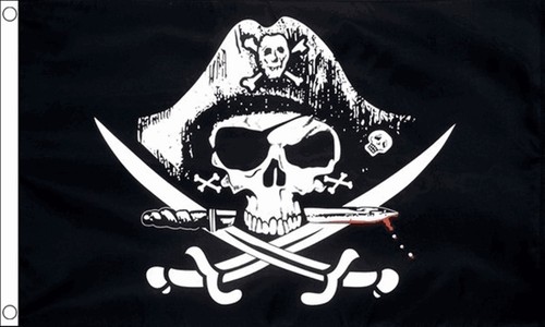 Pirate crossed sabres - crossed, 8x5