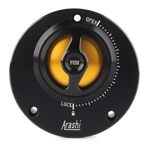 Black gold fuel tank cap - tank,