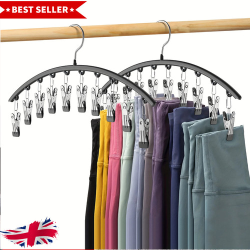 Curved multi clip clothes