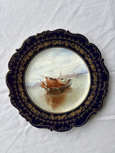 Cauldon ware signed plate - cauldon,