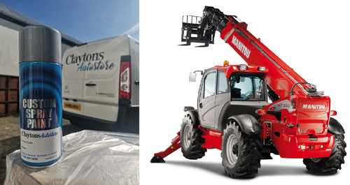 Manitou telehandler red paint - red,