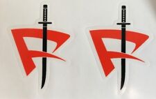 SUZUKI GS550M GS650G GSX750S GSX1000S GSX1100S KATANA SAMURAI SWORD DECALS X 2