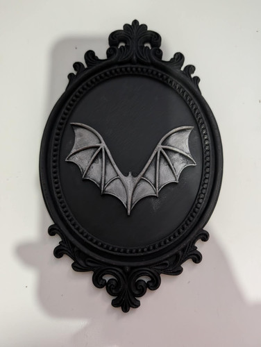 Gothic bat wall - bat, 3d