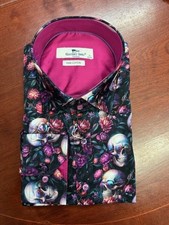 Claudio Lugli Latest Skull Design Shirt Purple  M L XL 2XL 3XL