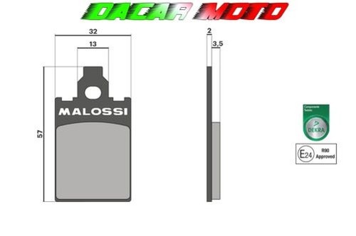 Pair front brake pads - pair,