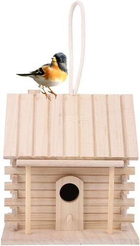 Wood bird house - wood,