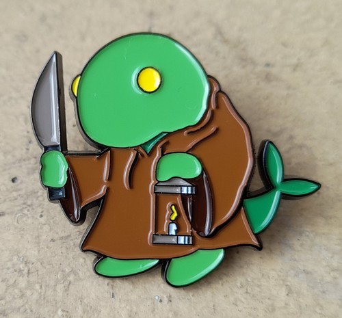 Tonberry metal enamel pin - tonberry,