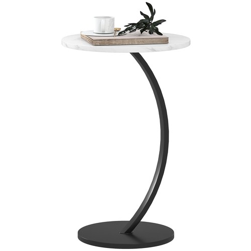 Homcom shaped side table - c,