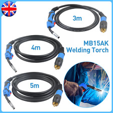 MAG MIG Welding Torch MB15AK Euro EU Connector 4M Gun Gas Conversion for Welder