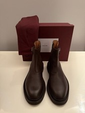 John Lobb Brixton Chelsea Brown Leather Boots Norwegian UK 8.5 EU 42.5 - £1,650