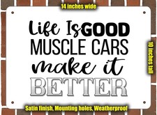 Metal Sign - Muscle Cars Make