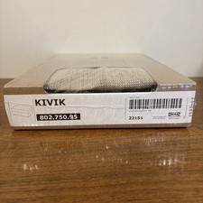 IKEA KIVIK Ottoman Linen Blend Cover Isunda Beige Footstool Slipcover 802.750.95