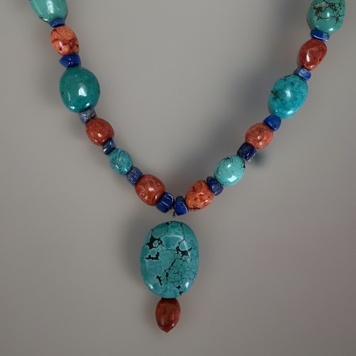 Turquoise coral lapis - turquoise,