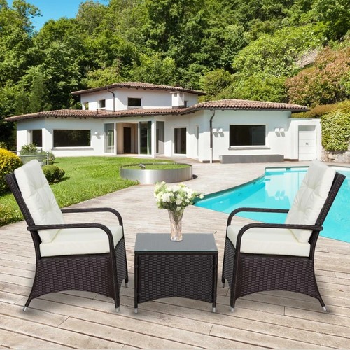 Rattan bistro set - garden, patio