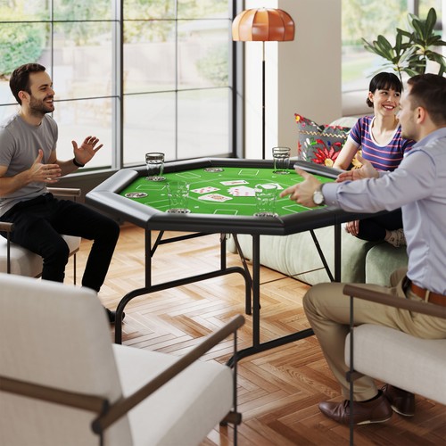 Player folding poker table - player,