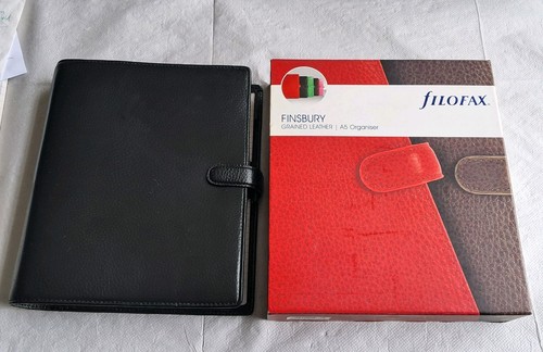 Filofax finsbury black - filofax, a5