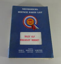 Parts List BMC Riley Elf /