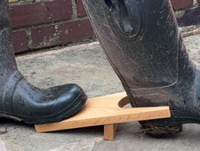 Handmade Wooden Boot Jack Oak