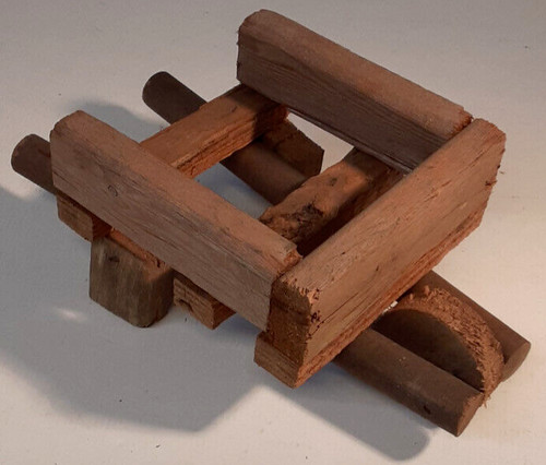 Rustic wooden wheelbarrow - rustic,