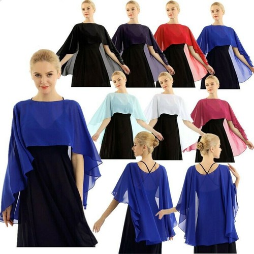 Women chiffon shawl - chiffon, cape