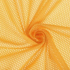 62" Mesh Fabric Slightly Stretchy for Backpack Pocket, Gold 1 Yard