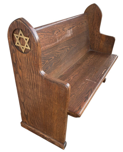 Antique synagogue bench church - bench,