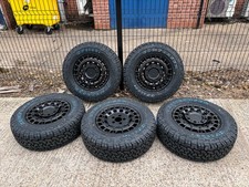7"x16" JBW CHUNK SATIN BLACK +TYRES SUITS RENAULT TRAFFIC 01-14 (X5) EX DISPLAY