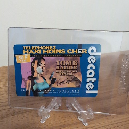 Telephone card lara croft - telephone,