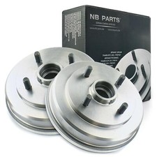 2x Rear Brake Drums for Toyota Starlet P7 1.0 1.3 1.5 D