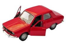 Dacia 1300 Romanian Classic Car Model Red Toy Diecast 1:34-1:39 Scale Welly