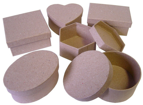 Paper mache gift boxes - paper,