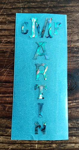 Martin decal headstock - headstock, abalone