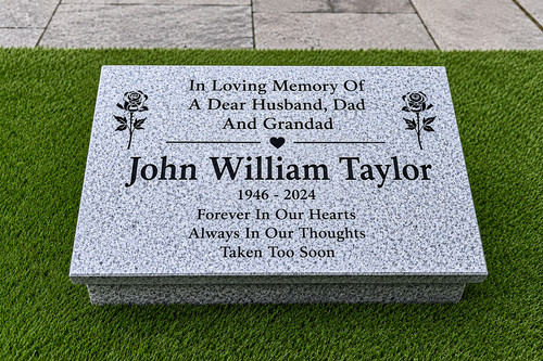 Personalised memorial stone - memorial,