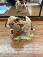 Vintage Aynsley Mastercraft - 2 Dogs with Barrel - Figurine Ornament