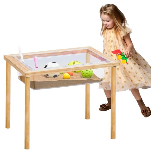 Uiifan sensory table wood sand - sensory,
