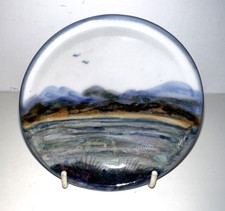 Highland Stoneware Scottish Landscape Trinket Pin  Dish 10 cm Dia