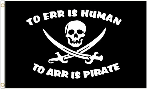 Pirate language - pirate, 5'x3'