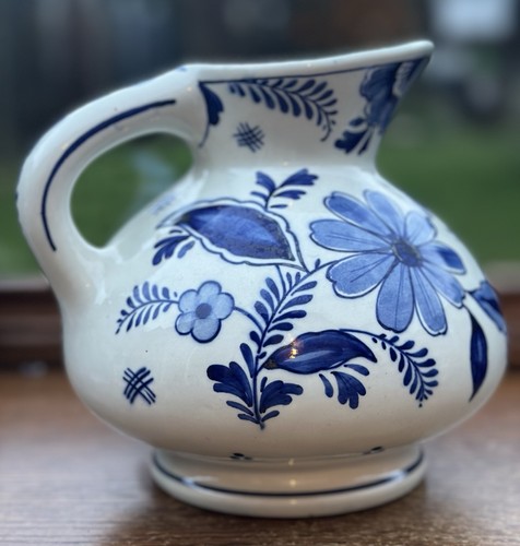 Vintage dutch delft style jug - vintage,